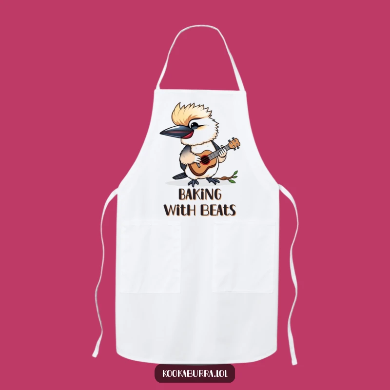 Funny Kookaburra Ukulele Apron - Cook with Musical Joy Gift!
