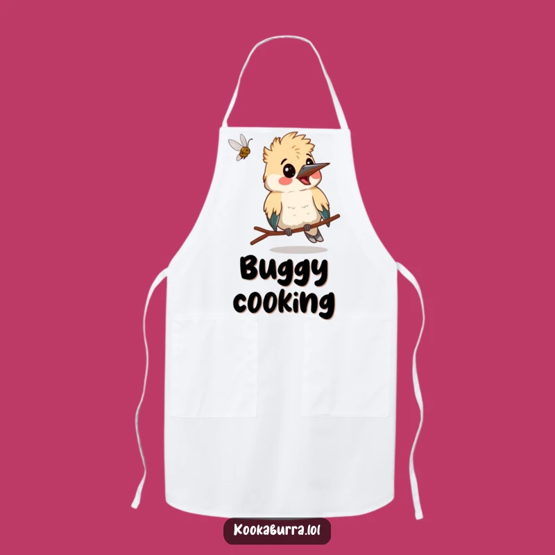Funny Surprised Kookaburra Apron - Kitchen Wear for Startled Cooks