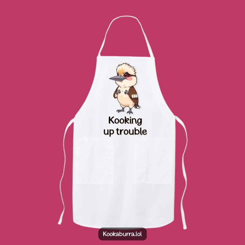 Funny Kookaburra Mimic Apron: Cook with Kooky Charm