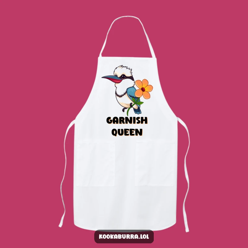 Funny Kookaburra Flower Gift Apron: Cook with Kindness and Cheerful Style