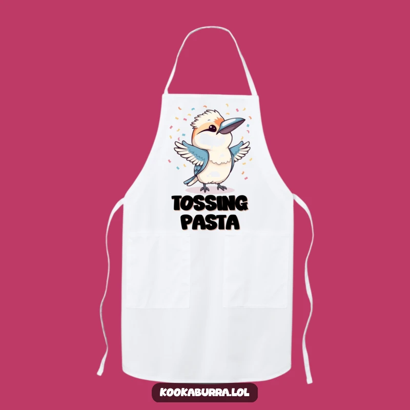 Funny Kookaburra Confetti Apron: Cook Up a Festive Feast