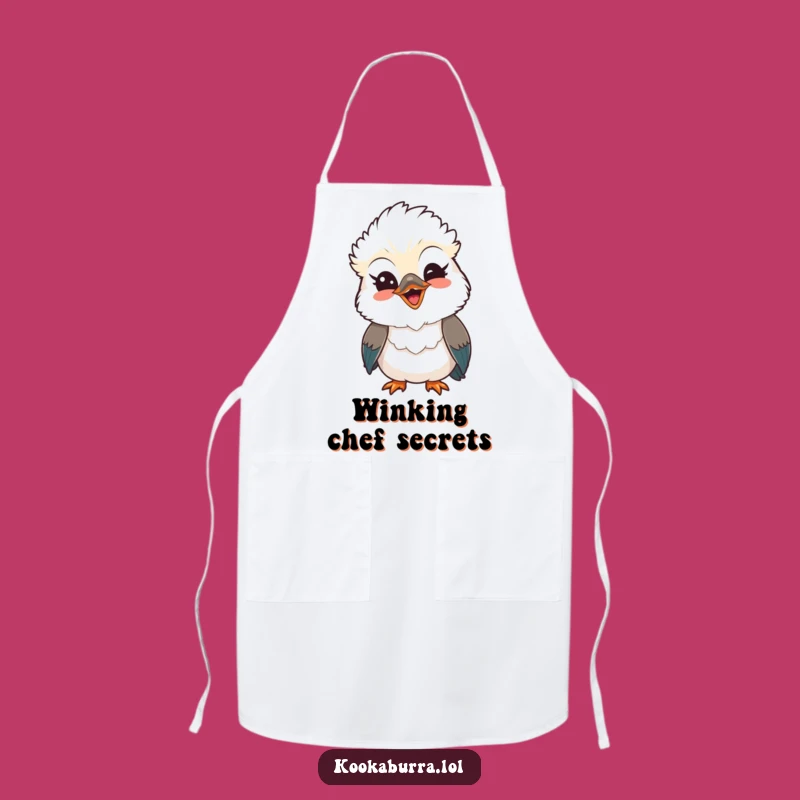 Funny Kawaii Kookaburra Apron: Cook With a Smile and a Wink!