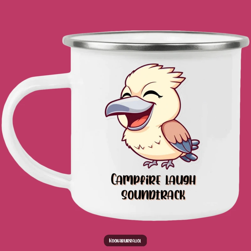 Funny Kookaburra Campfire Mug - Durable Laughing Bird Cup for Outdoor Adventures