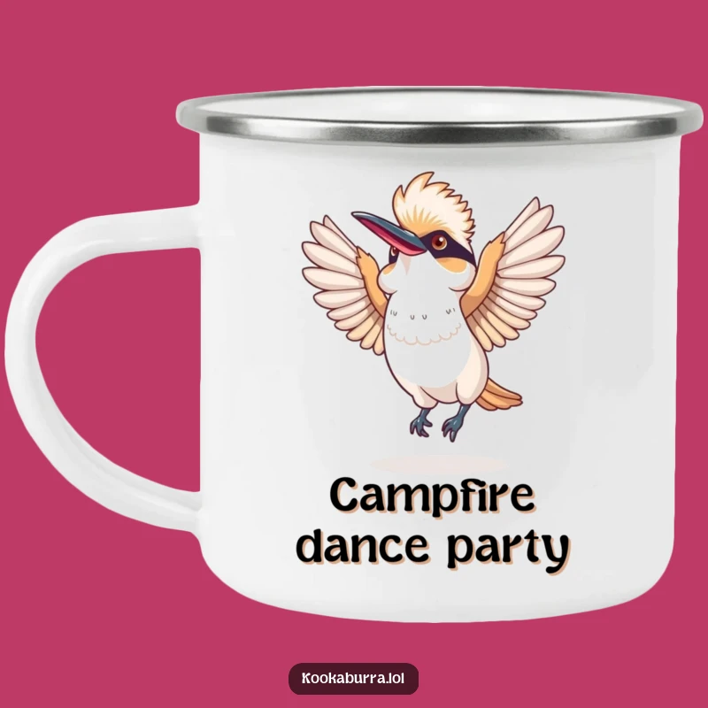 Durable Funny Kookaburra Dance Camping Mug: Adventure with Laughter!