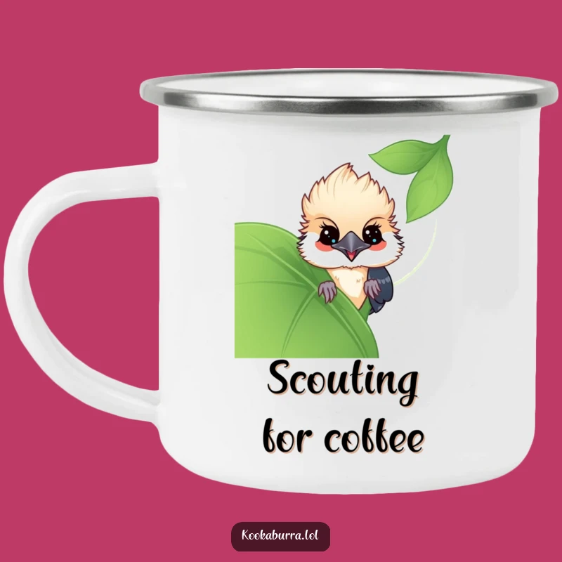 Funny Kawaii Kookaburra Camp Mug: Peek With Joy on Your Adventures