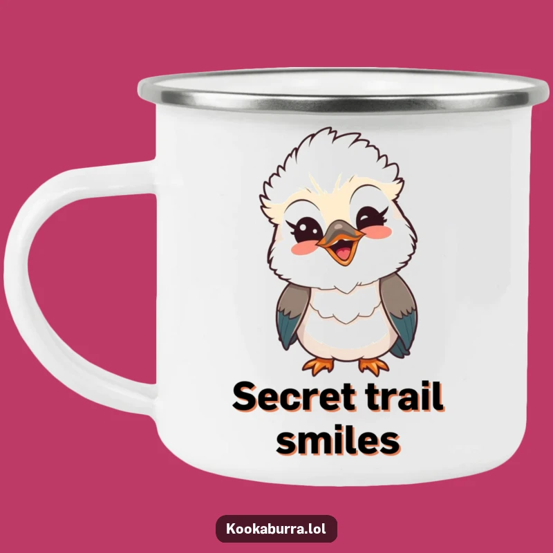 Funny Kawaii Kookaburra Camp Mug: Wink and Smile on Your Adventures
