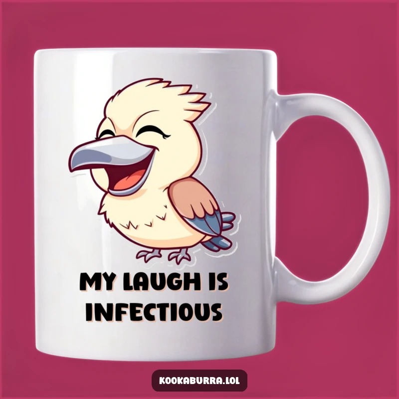 Funny Kookaburra Laughing Mug - Hilarious Australian Bird Coffee Cup Gift