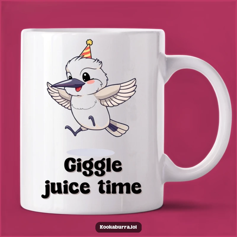Funny Kookaburra Party Hat Mug: Giggle with Glee in Every Sip