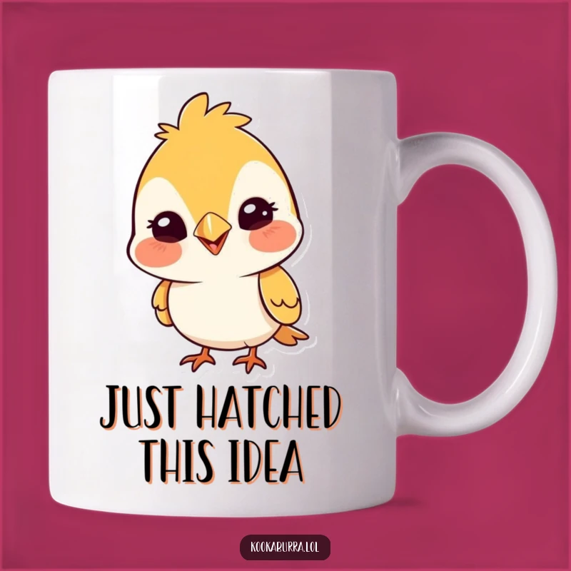 Funny Silly Grin Bird Mug: Adorable Cute Cartoon Gift for Bird Lovers