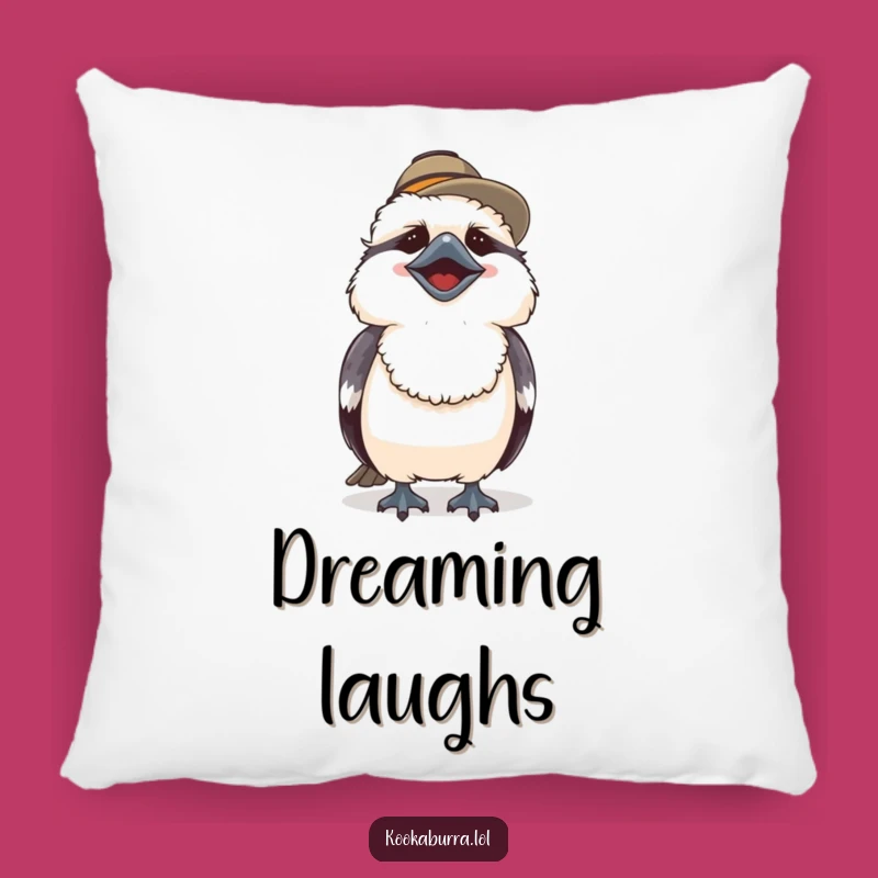 Cozy Funny Kookaburra Pillow - Laughing Bird Character Comfort Gift