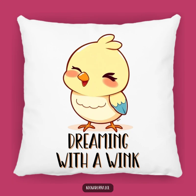 Funny Bird Pillow: Winking Bobbing Head Cushion, Cozy Cheeky Gift