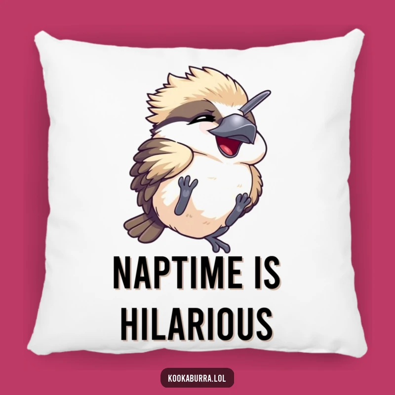 Funny Kawaii Kookaburra Pillow: Cozy Comfort with a Hilarious Tumble