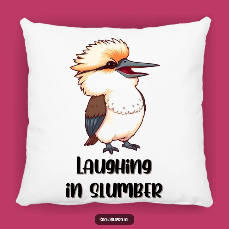 Funny Laughing Kookaburra Pillow - Comfy Accent for Humorous Spaces