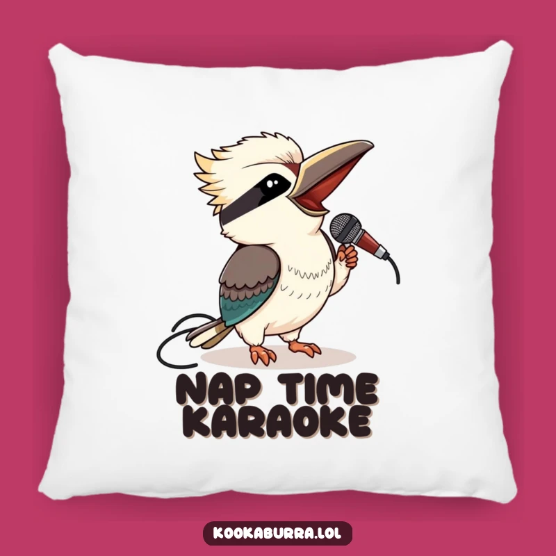 Soft and Silly Funny Kookaburra Microphone Pillow for Cozy Performances