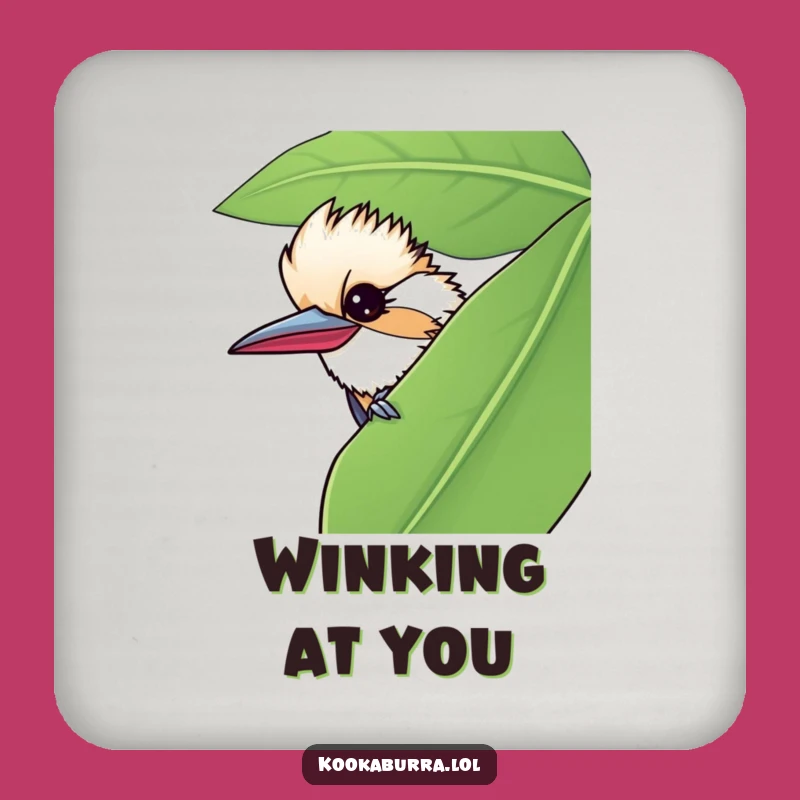 Funny Kookaburra Coaster Set - Wink Leaf Drink Gift