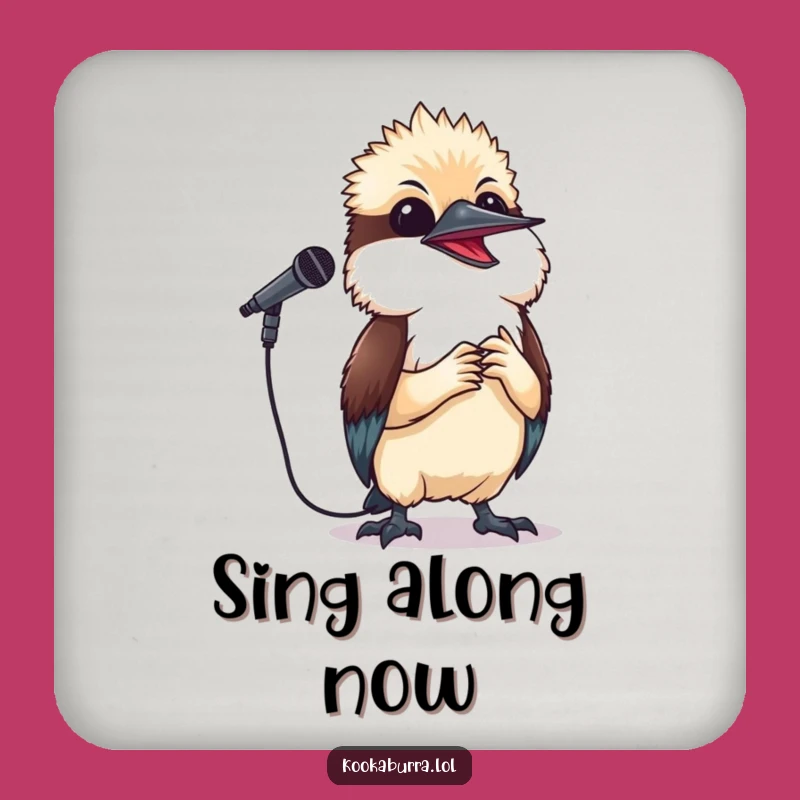 Funny Kookaburra Singing Coasters - Musical Bird Set for Table Protection