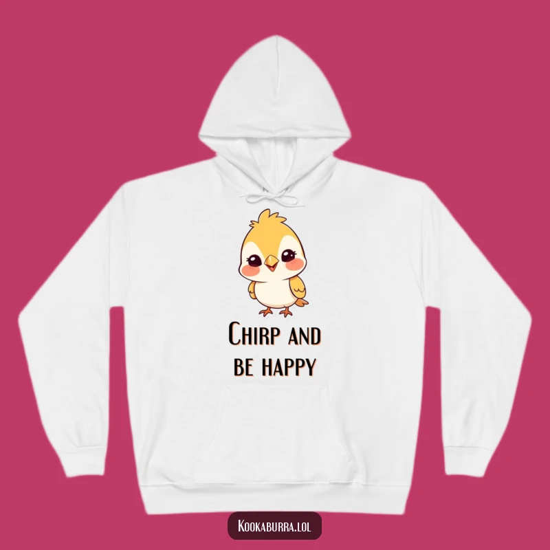 Funny Bird Hoodie: Cozy Silly Grin Sweatshirt, Warm Cute Cartoon Gift