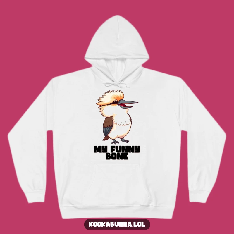 Cozy Laughing Kookaburra Hoodie - Warm Apparel for Humorous Souls