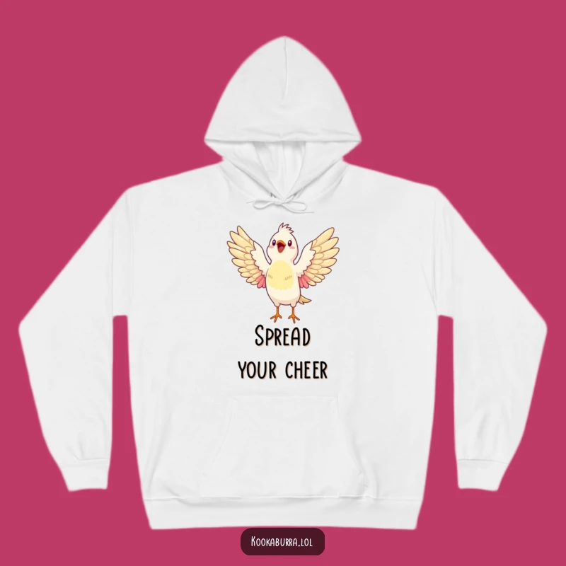 Funny Bird Hoodie: Glee Wings Wide Open Sweatshirt, Cozy Joyful Gift