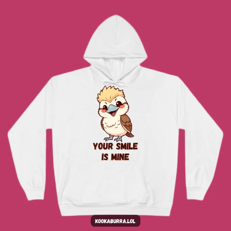 Funny Kawaii Kookaburra Hoodie - Cozy Mimic Bird Sweatshirt, Humorous Playful Gift