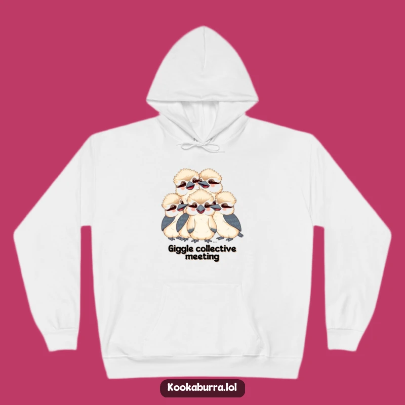 Funny Kookaburra Hoodie: Cozy Kawaii Bird Sweatshirt, Warm Humorous Gift for Friends