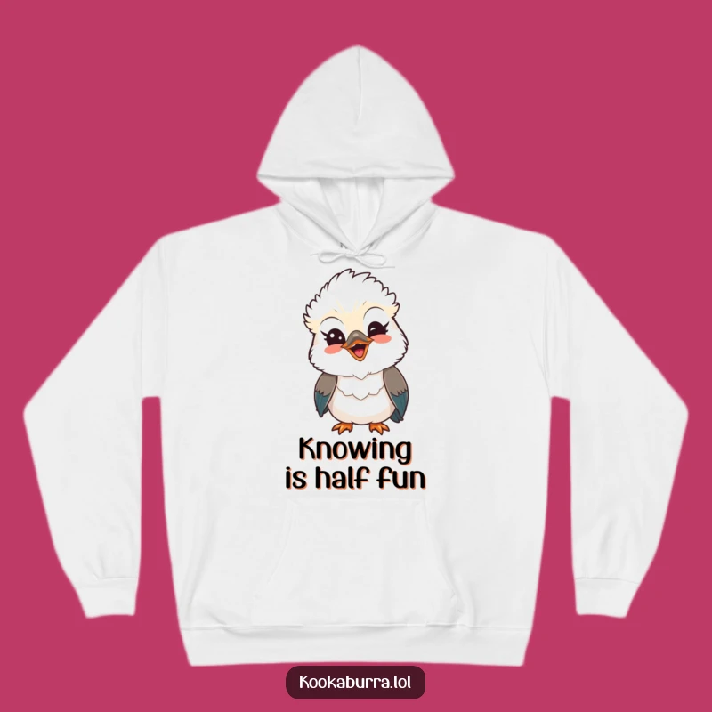 Cozy Funny Kawaii Kookaburra Hoodie: Warm Smiles and Playful Winks