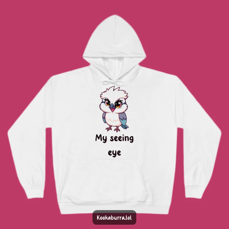 Funny Kookaburra Hoodie: Cozy Mischief Eye Bird Sweatshirt, Perfect Humorous Gift