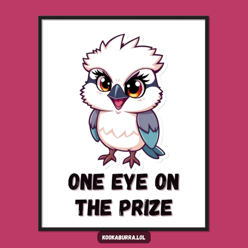 Free Printable Kookaburra Wall Art: Mischievous Eye, Funny Downloadable Decor