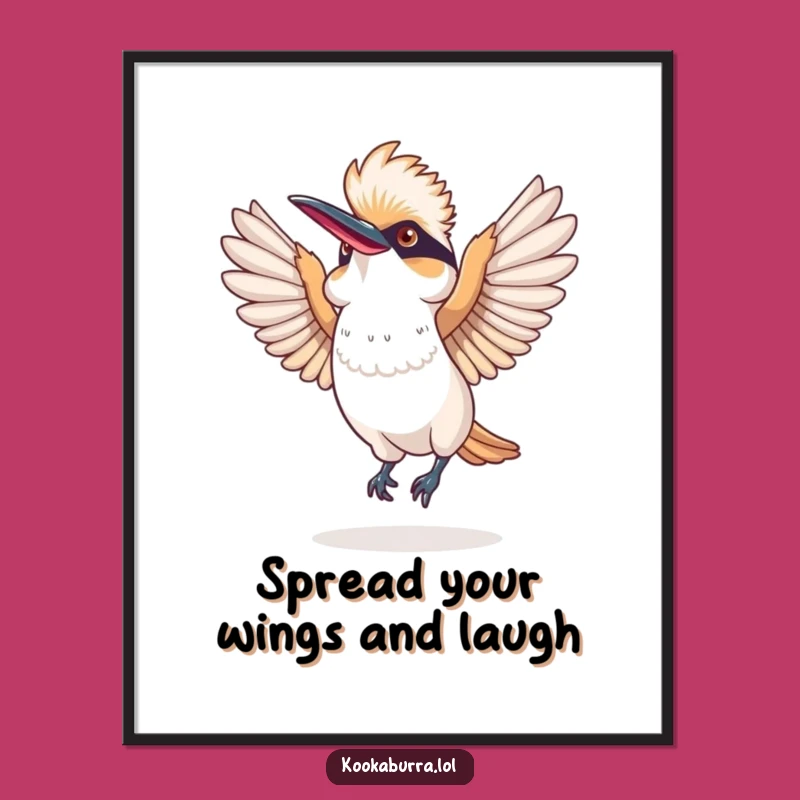 Funny Free Printable Wall Art: Kookaburra's Silly Dance - Whimsical Downloadable Decor