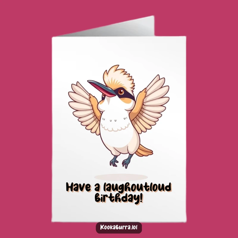Free Printable Birthday Card: Kookaburra's Silly Dance - Funny Downloadable Gift