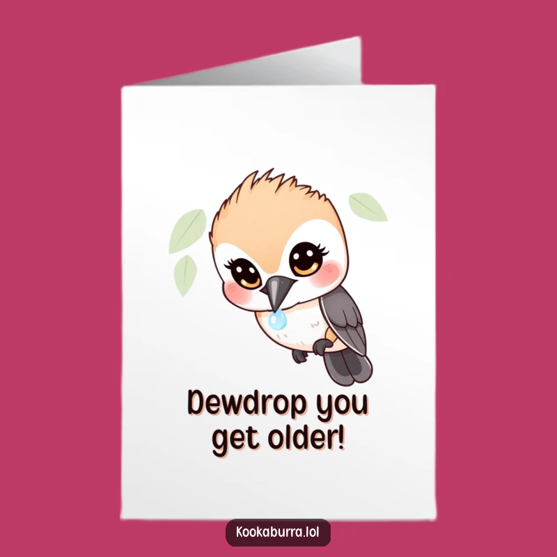 Free Printable Funny Kookaburra Birthday Card - Downloadable Laughing Bird Art Gift