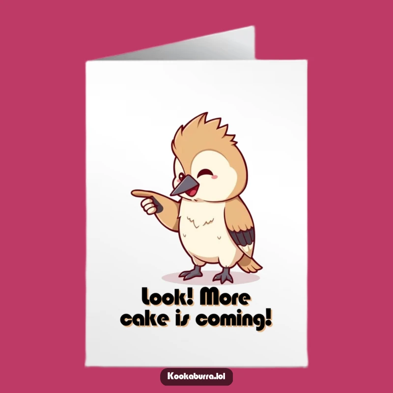 Free Printable Kookaburra Birthday Card: Chuckling Pointy Fun Downloadable Gift