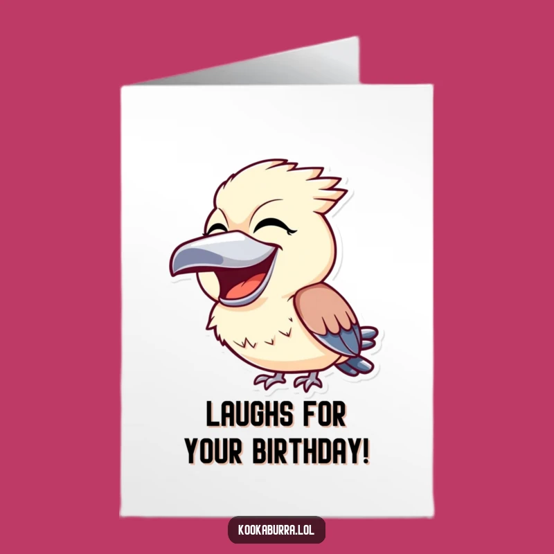 Hilarious Free Printable Birthday Card: Laughing Kookaburra, Downloadable Joyful Gift
