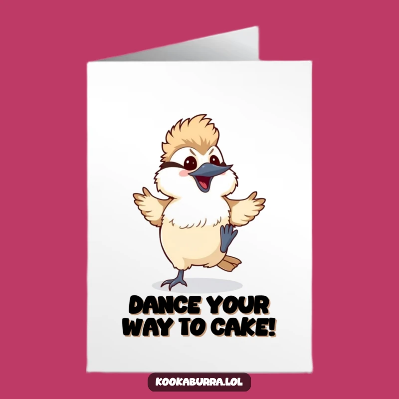 Party Kookaburra Birthday Card: Silly Dance Free Printable, Fun Greeting