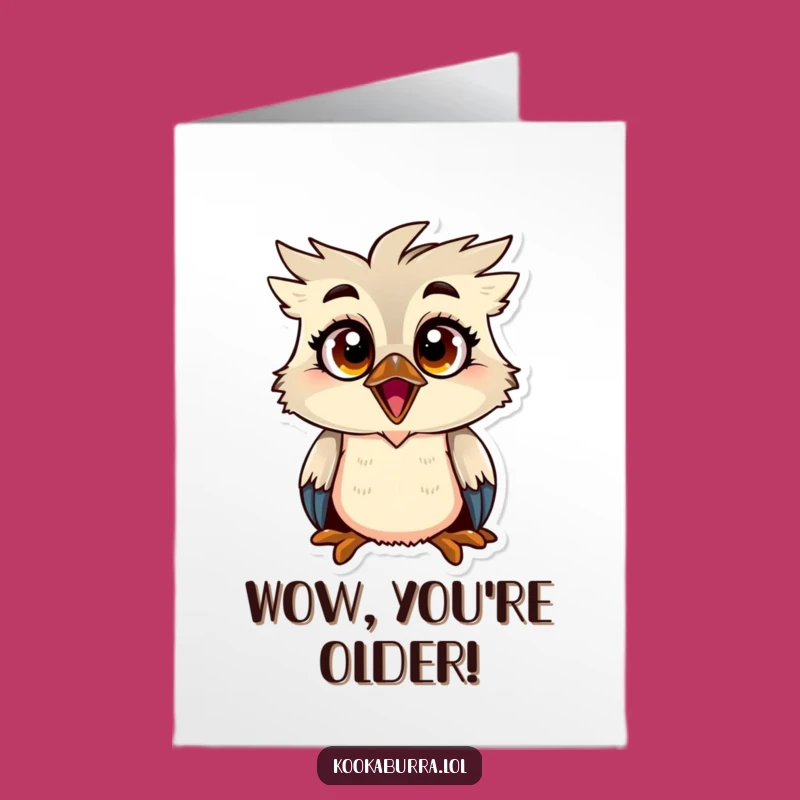 Shockingly Funny Free Printable Birthday Card: Surprised Kookaburra, Downloadable Gift