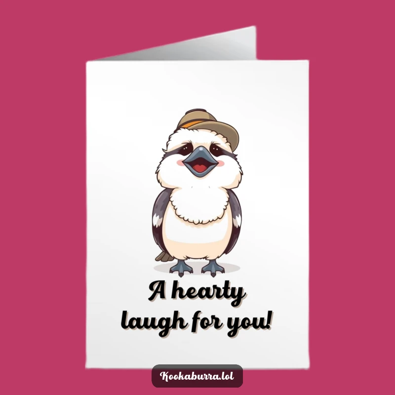 Congrats Free Printable Card: Laughing Kookaburra Cheers Your Success with Hilarious Joy Downloadable