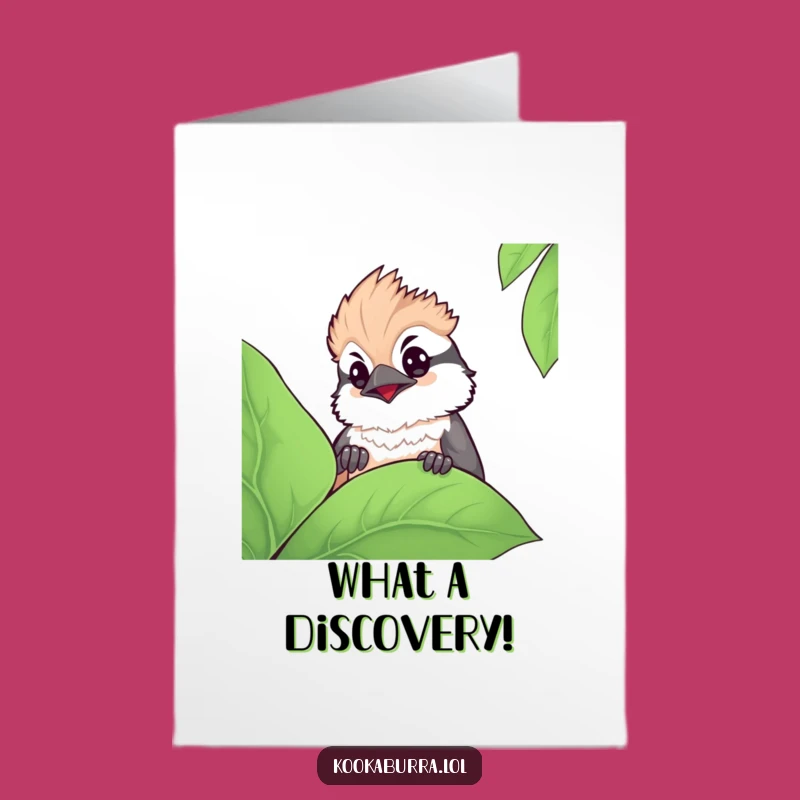 Free Printable Congrats Card: Kawaii Kookaburra, Curiosity, Downloadable Celebration
