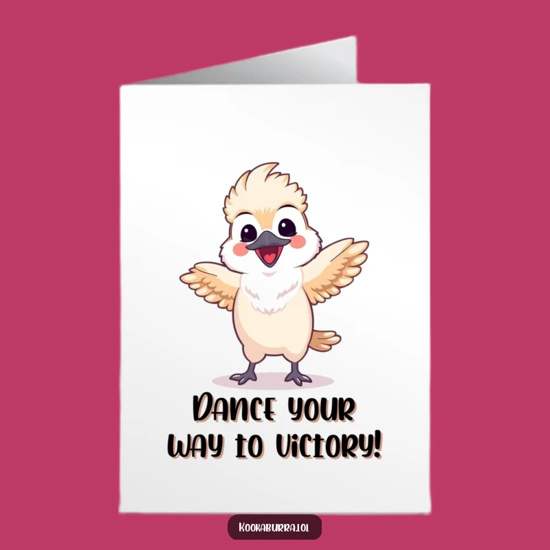 Free Printable Kookaburra Congrats Card: Dancing Wings Celebration Download