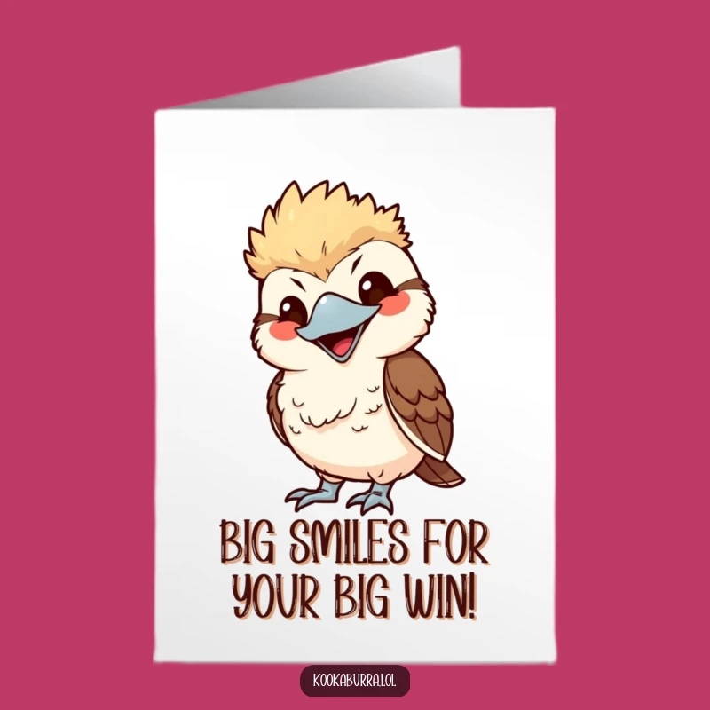 Kookaburra Mimic Congrats: Free Printable & Playful Success Card