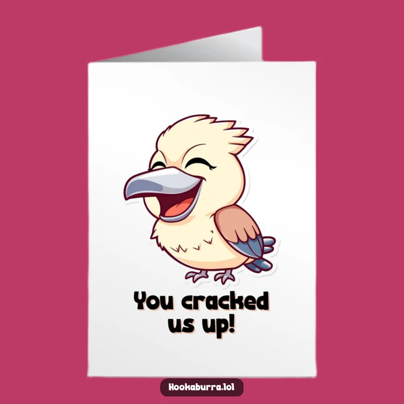 Free Printable Congrats Card: Laughing Kookaburra, Downloadable Cheers & Joy