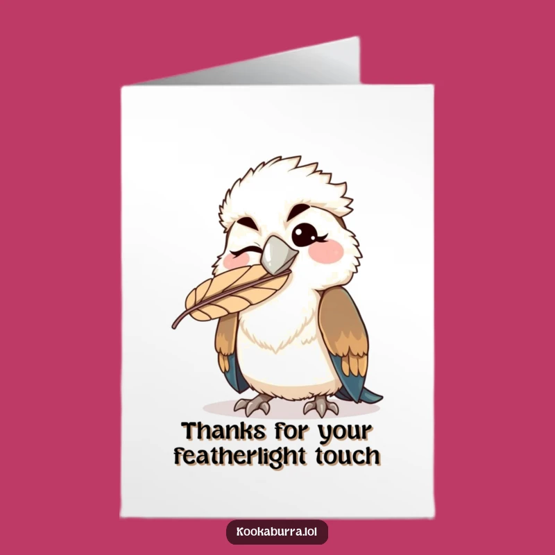 Funny Thank You Card: Winking Kookaburra Free Printable, Express Gratitude