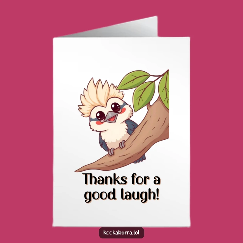 Grinning Kookaburra Thank You: Free Printable & Playful Gratitude