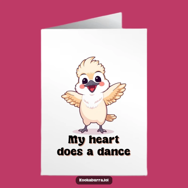 Free Printable Kookaburra Thank You Card: Dancing Wings Appreciation Download