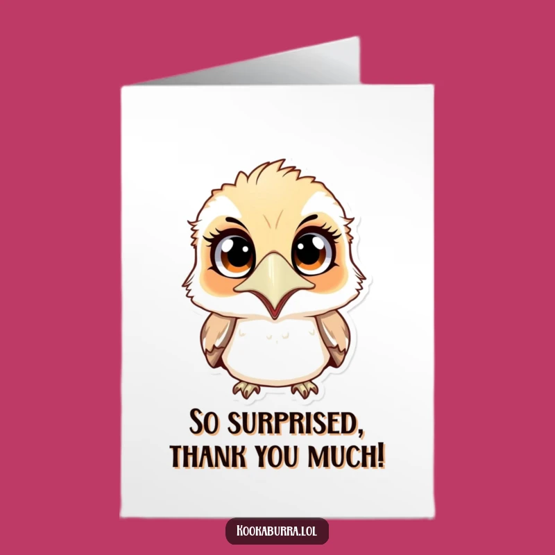 Free Printable Kookaburra Thank You Card - Funny Downloadable to Express Gratitude