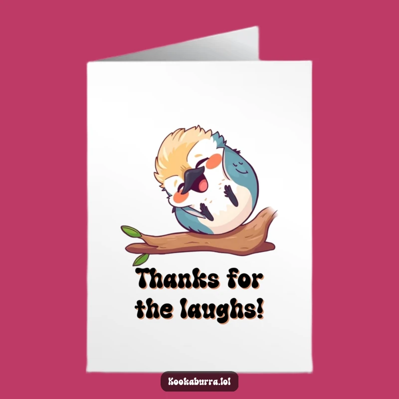 Tumbling Kookaburra Thanks: Free Printable & Hilarious Gratitude