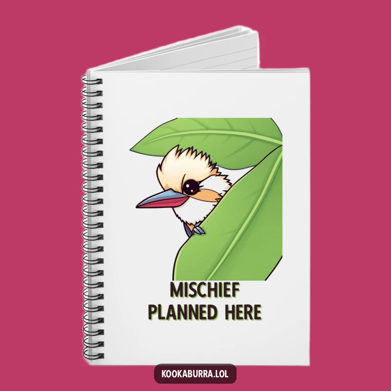 Funny Kookaburra Journal - Wink Leaf Notebook Gift