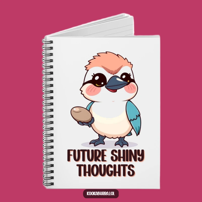 Funny Kookaburra Pebble Notebook: Jot Down Ideas with a Hopeful Bird!