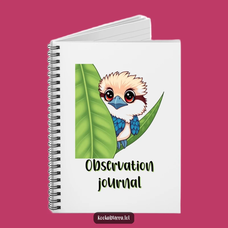 Funny Kookaburra Peeking Notebook: Jot Down Your Curious Thoughts