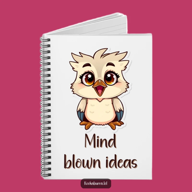 Funny Kookaburra Surprised Notebook - Journal for Shocked Thoughts & Ideas