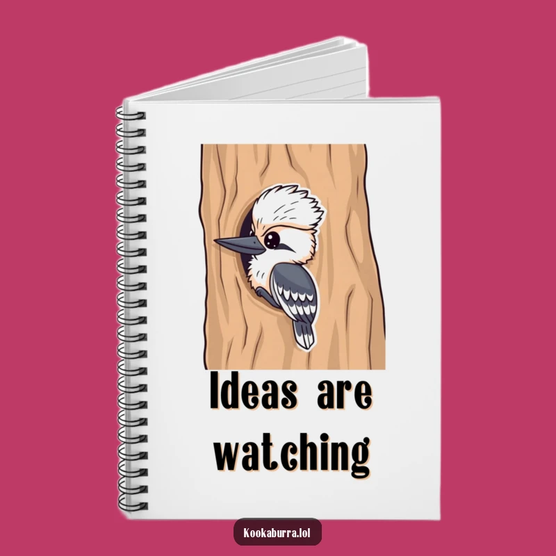 Funny Kookaburra Notebook: Playful Peeking Journal, Hilarious Gift for Writers